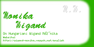 monika wigand business card